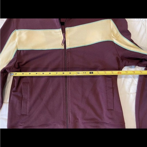 Women’s Peachie Keen Maroon Track Jacket - Size Large - Picture 3 of 9